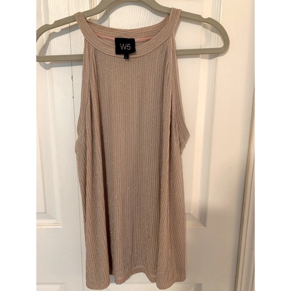 🌺Shimmering peach blouse size L🌺